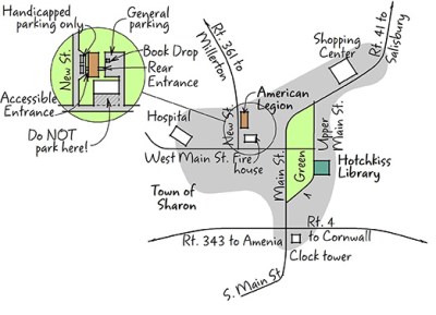 Temporary MAP Hotchkiss Library of Sharon CT